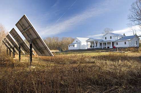 Coons Residence - Solar Panels and House