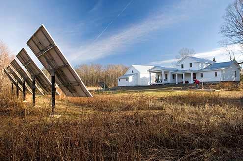 Coons Residence - Solar Panels and House