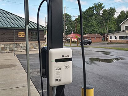 Public EV charger.