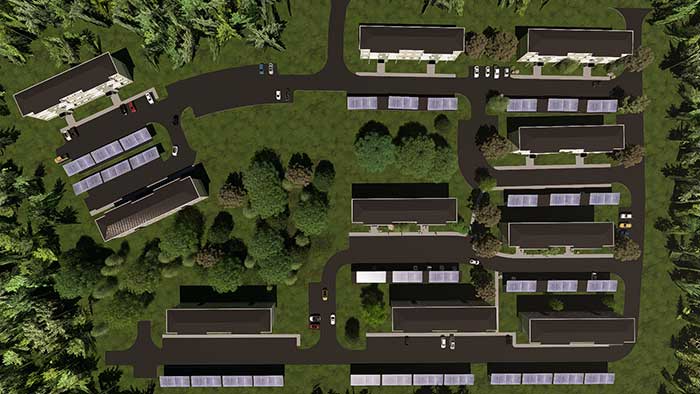 EcoFlats aerial picture