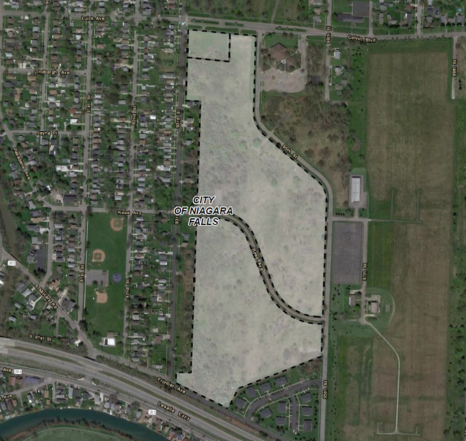 Arial map view of Vincent Welch Solar Project site.