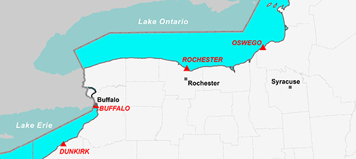 great lakes map