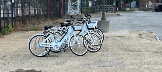 a row of project mover bikes