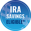 IRA Savings Eligible badge.