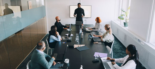 people in a meeting