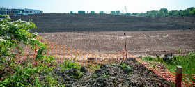 a field prepared for planting
