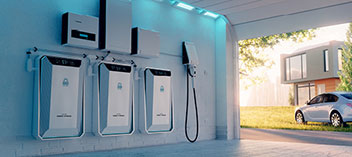 charging station in garage