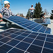 commercial contractor installing solar