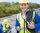 residential contractor installing solar