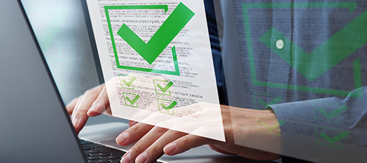 person making a document