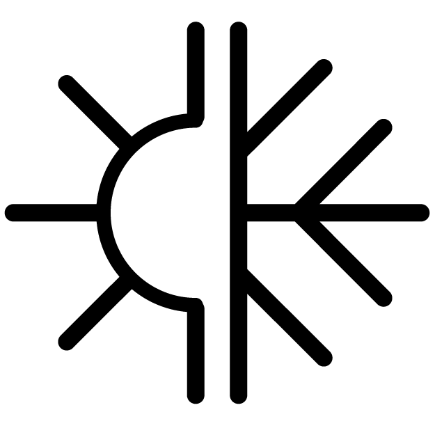 heat and cold icon