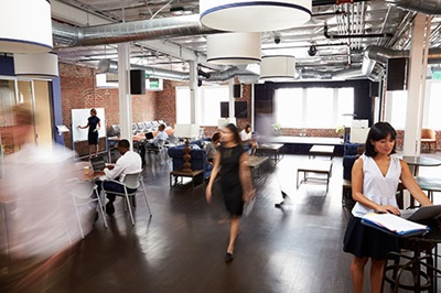Workers in an Open Office