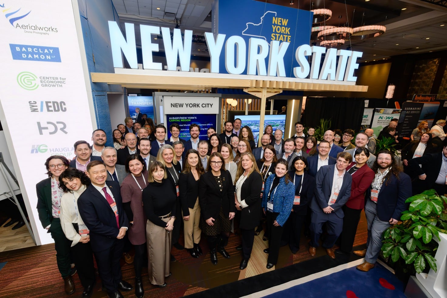 New York State staff at the New York pavilion during the International Partnering Forum