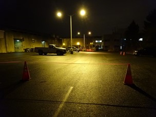Parking lot before using advanced lighting technologies