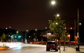 roadway in Yonkers using solid-state lighting