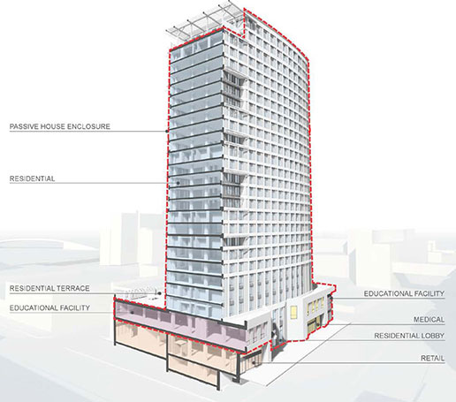 425 Grand Concourse building diagram.