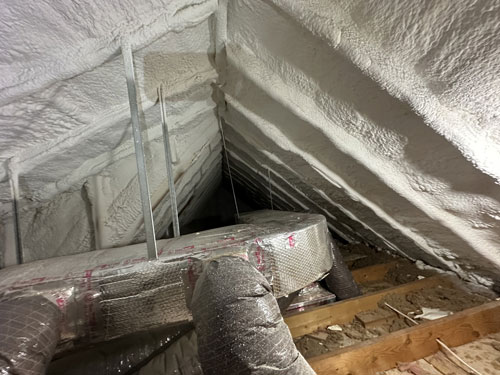 after spray foam insulation