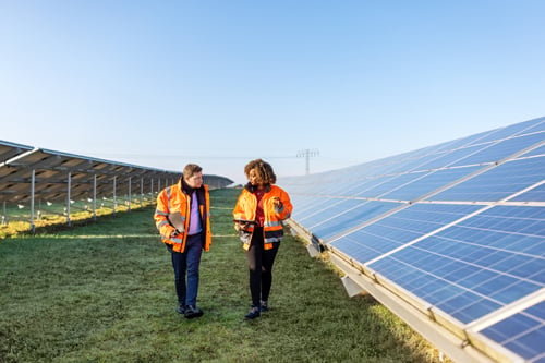 solar panel workers