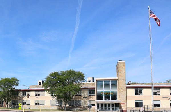 Colonie Central High School main entrance