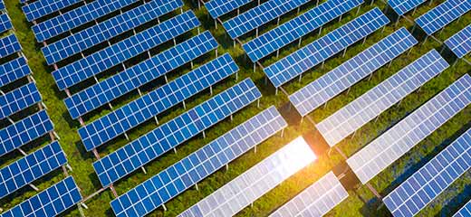 Rows of Solar Panels