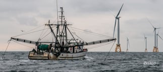 Fishing boat at sea