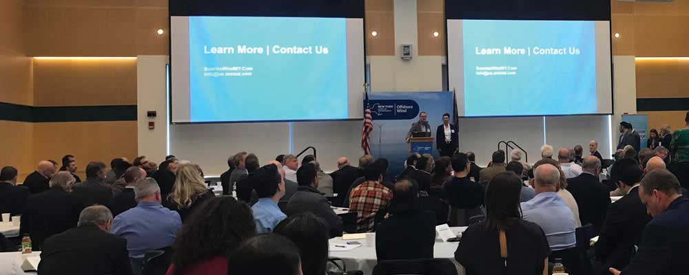 Event attendees at the New York State Offshore Wind Technical and Training Workshop