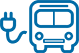 Elektrisk bus ikon