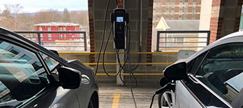 charging station in Ithaca, New York